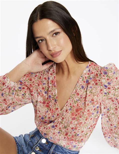 Blouse Manches Longues Imprim Floral Multico Femme Morgan