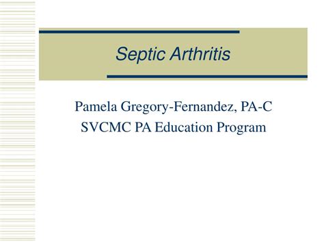 Ppt Septic Arthritis Powerpoint Presentation Free Download Id 613182