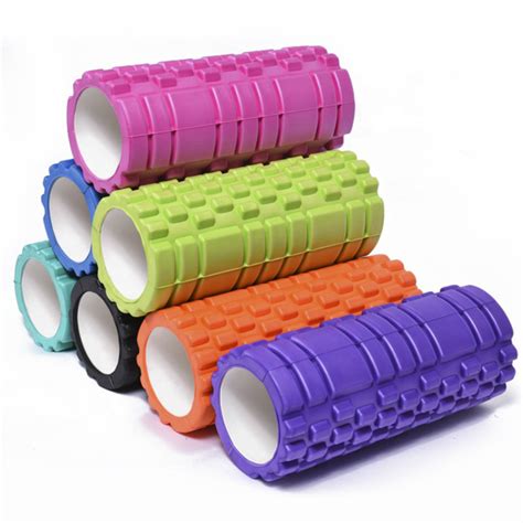 Custom Color Size Logo Gym Round Eva Mace Yoga Foam Roller Set With