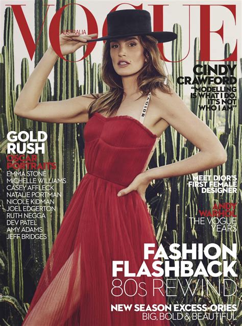 Cindy Crawford - Vogue Australia March 2017 Issue • CelebMafia