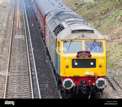 The Cathedrals Express Drawn By A British Rail Class 47 Diesel Passing