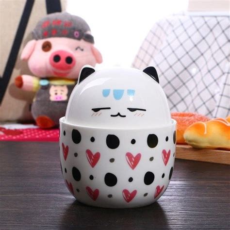 Kawaii Pink Cat Ceramic Mugs With Spoon 2 Kawaii Plush Kawaii Cat Cat