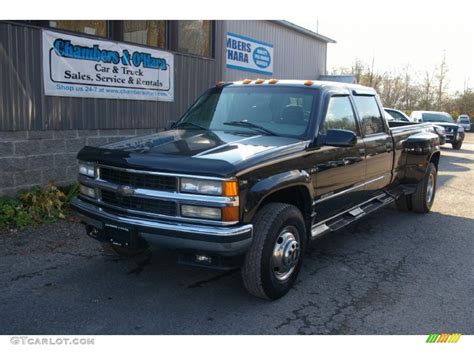 1997 Black Chevrolet C K 3500 K3500 Crew Cab 4x4 Dually 56189048 Car Color