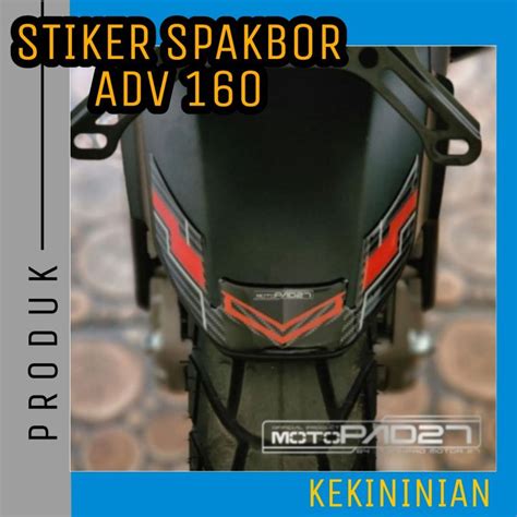 Stiker Sticker Cover Spakbor Depan Adv Resin Timbul