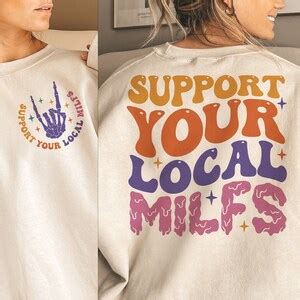 Support Your Local Milfs Png Milf Svg Cutting File Funny Png Etsy