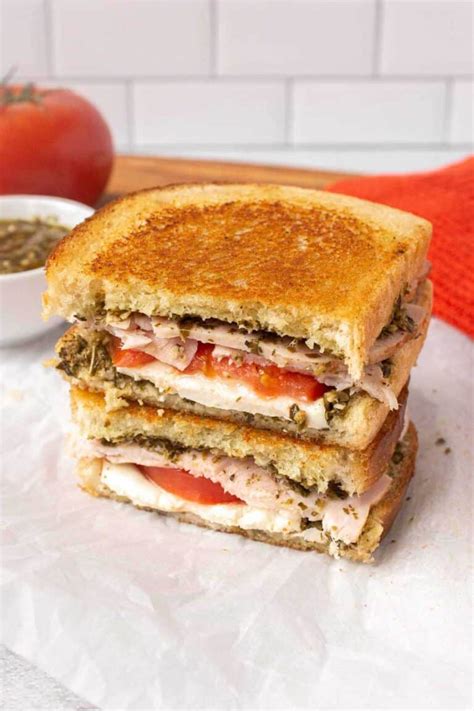 Pesto Turkey Sandwich Recipe By Kelsey Smith