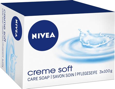 Nivea Creme Soft Creme Soap 100g Pack Of 3 Amazon Co Uk Beauty