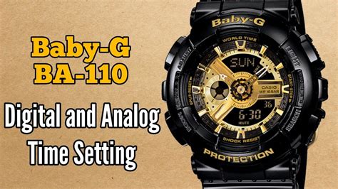 How To Setting Time Casio Baby G BA 110 Watch SolimBD YouTube