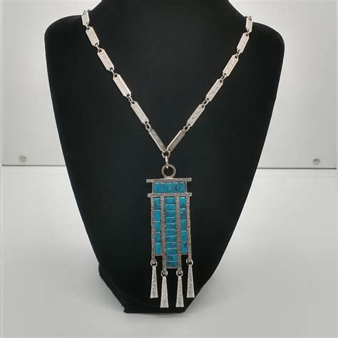 Whiting Davis Jewelry Vintage Whiting Davis Faux Turquoise