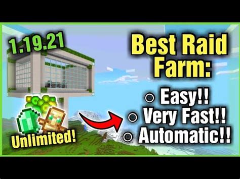 BEST AFK RAID FARM EVER CHEAP AND VERY FAST In Minecraft Bedrock 1