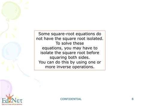 Ppt Algebra1 Solving Radical Equations Powerpoint Presentation Free Download Id 3816932