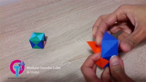 Origami Tutorial Modular Sonobe Cube 6 Units Origami Tutorial Origami Tutorial