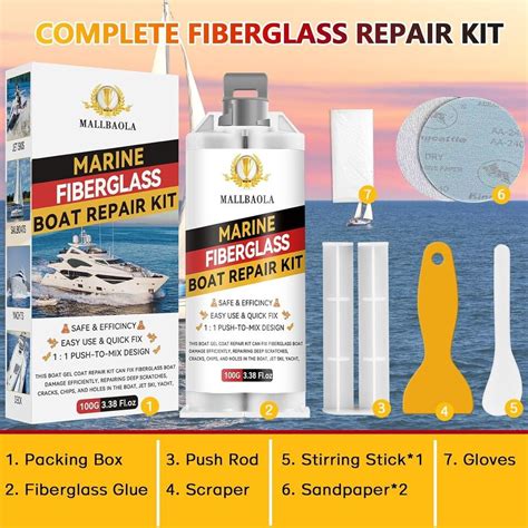 Marine Fiberglass Repair Kit For Boats Gel Coat Repair Kit For Boats