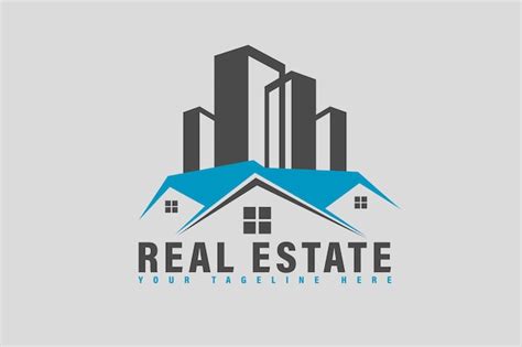 Premium Vector Real Estate Building Logo Design Template