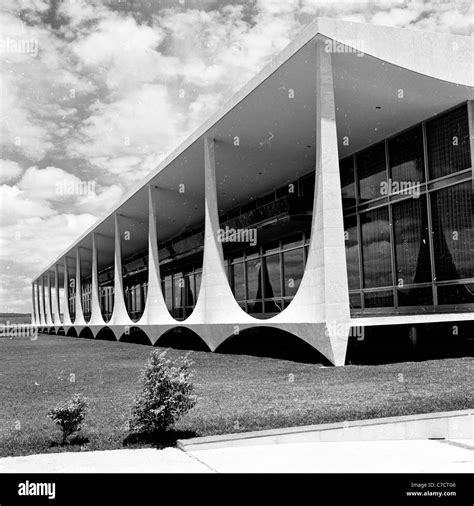 Historical picture from Brazil, 1960s. Exterior view of a 'modern ...