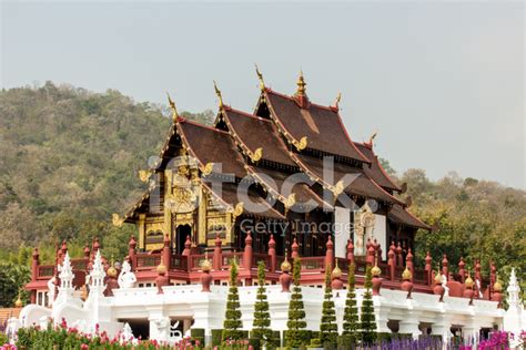 Traditional Thai Architecture In The Lanna Style Royal Pavilio Stock