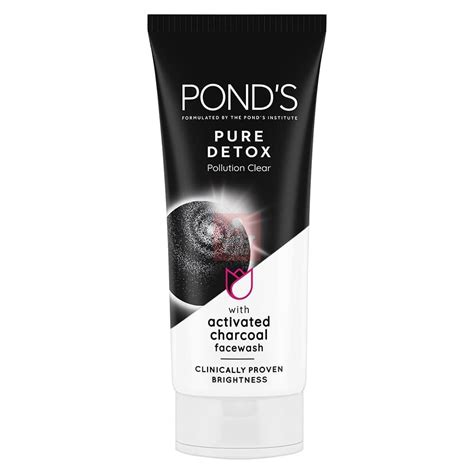 Ponds Pure Detox Pollution Clear Activated Charcoal Facewash Gm