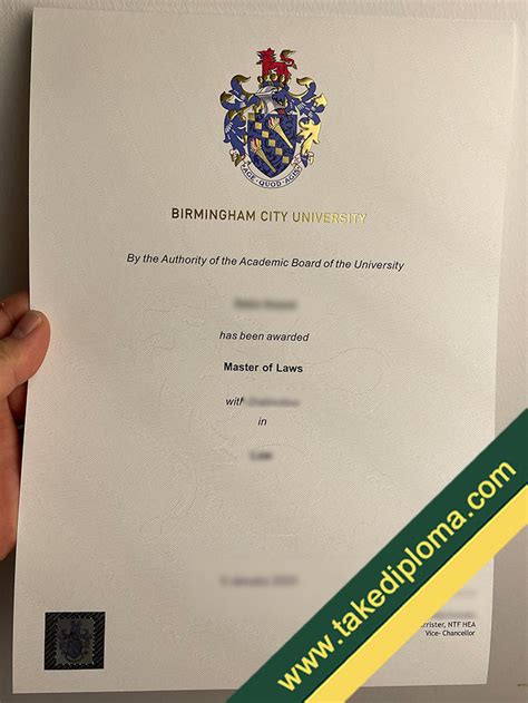 How To Create Birmingham City University Fake Diploma Certi