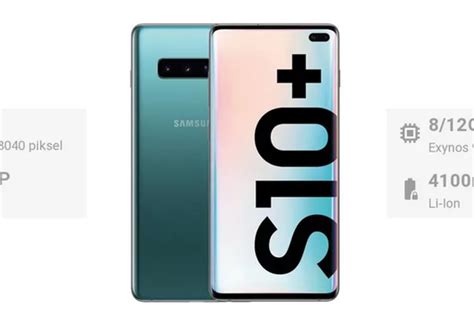 Galaxy S Series Samsung Galaxy S10 Spesifikasi Harga Dan Ulasan