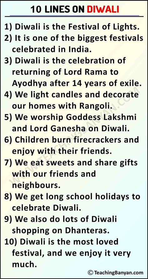 10 Lines On Diwali Festival 2022 For Children And School Students