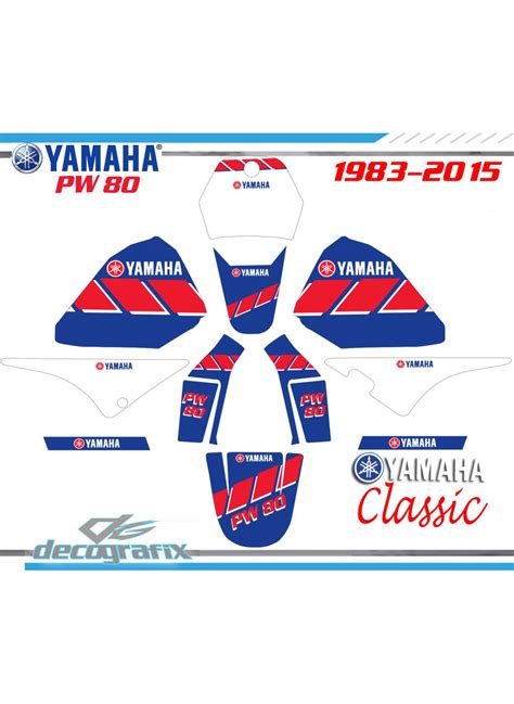 Kit Deco Moto Yamaha Classic Pw Piwi Peewee Sur Xride Fr