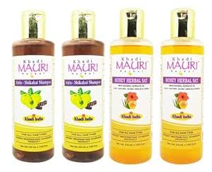 Buy Khadi Mauri Honey Herbal Amla Shikakai Shampoo Pack Of