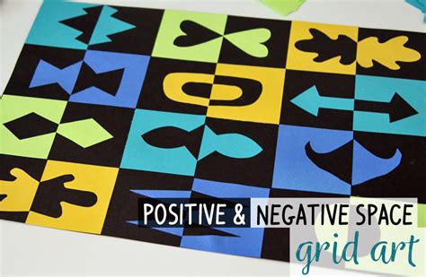 Positive And Negative Paper Grid Art Make And Takes