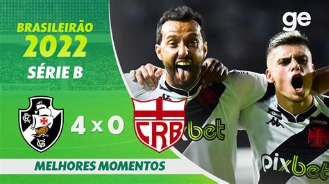 VASCO 4 X 0 CRB MELHORES MOMENTOS 21ª RODADA BRASILEIRÃO SÉRIE B