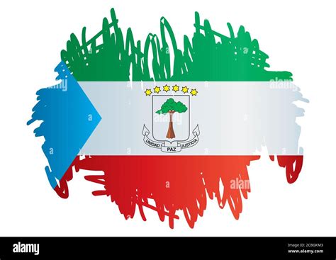 Flag Of Equatorial Guinea Republic Of Equatorial Guinea Template For