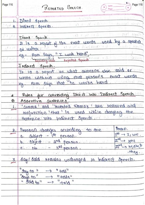 English Grammar Handwritten Notes For Competitive Exams Shop