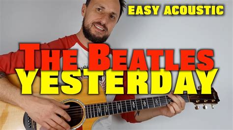 The Beatles Yesterday Acoustic Guitar Lesson YouTube