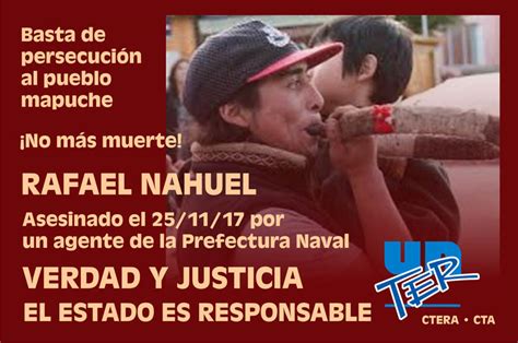 4 años del asesinato de Rafael Nahuel UnTER