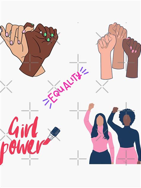 Intersectional Feminism Sticker Pack Sticker For Sale By Kindology