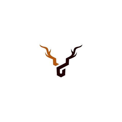 Cr Ation De Logo Vectoriel T Te De Cerf Vecteur Premium