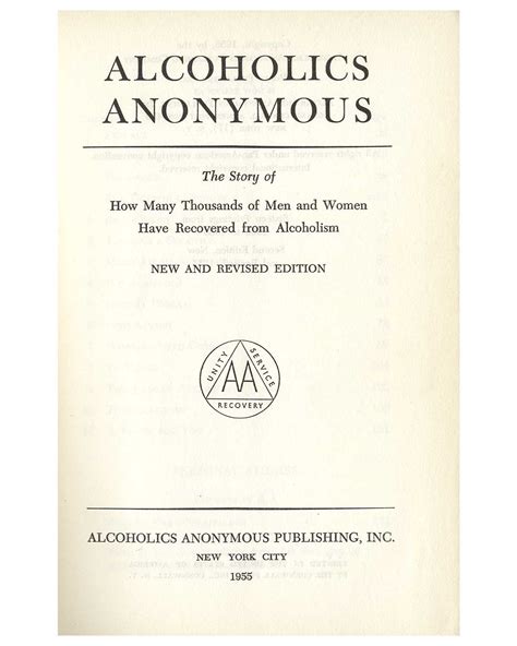 Lot Detail - Bill Wilson Signed Copy of the Alcoholics Anonymous Big