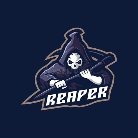 Reaper Logo Mascot Design Vector with Modern Illustration Concept Style ...