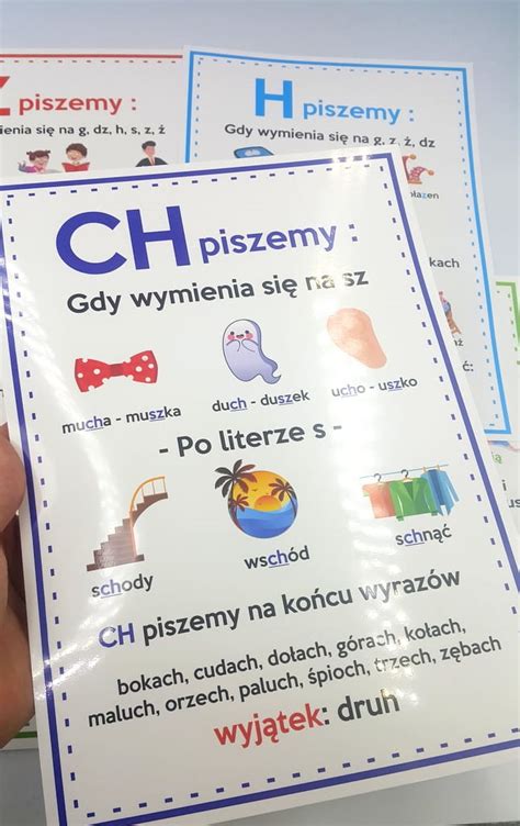 Plansze Edukacyjne Zasady Ortograficzne Szkolnenaklejki Pl