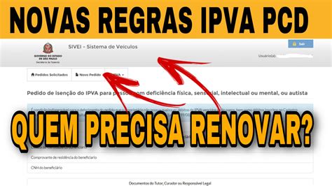 Novas Regras Ipva Pcd Quem Precisa Renovar