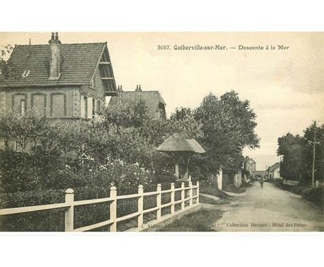 Carte Postale Ancienne Quiberville Descente La Mer Cartes