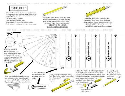 Paper Rocket Instructions - Origami