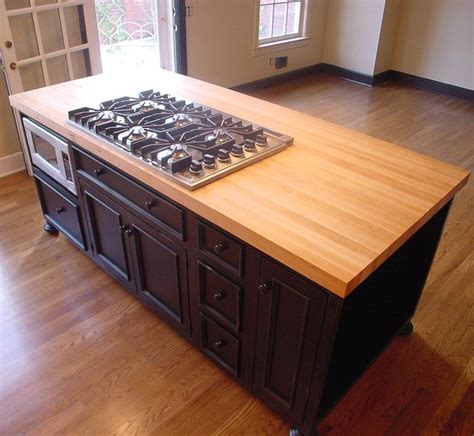 Kitchen Island With Cooktop Island Cooktop Butcher Block Kitchen Butcher Block Countertops