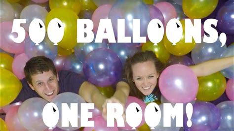 500 Balloons 1 Room Youtube