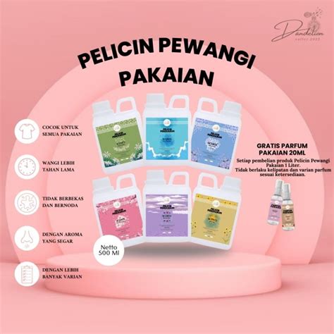 Jual Pewangi Setrika Pelicin Pakaian Laundry Aroma Tahan Lama Ml