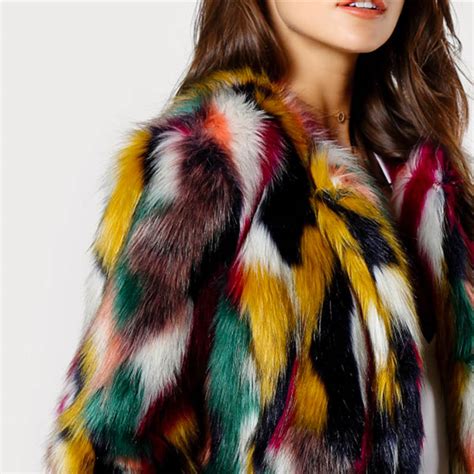 Multicolor Faux Fur Coat Style Limits