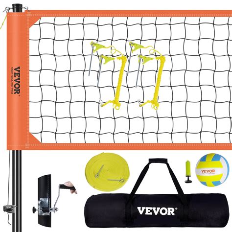 VEVOR Outdoor Portable Volleyball Net System Adjustable Height