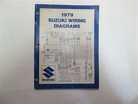 1979 Suzuki Motorcycle N Models Wiring Diagrams Manual Worn Faded