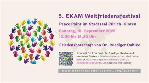 Peace Voice Dr Ruediger Dahlke Live online am Peace Point Zürich