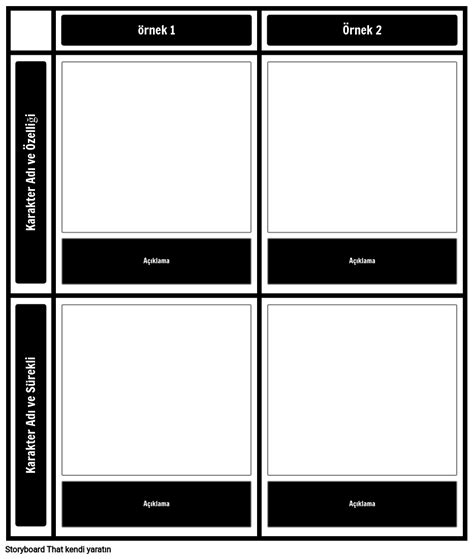 Karakter Grafiği şablonu Storyboard by tr examples