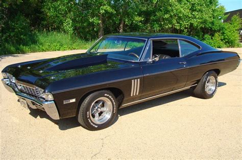 1968 Chevy Impala SS 427 Black 033 | 24 x 36 INCH | sports car ...