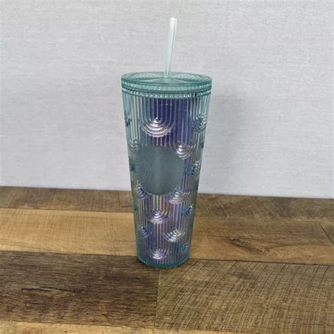 Starbucks Spring Easter Mermaid Green Iridescent Tumbler Oz